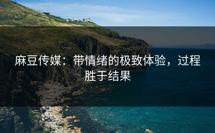 麻豆传媒：带情绪的极致体验，过程胜于结果-第1张图片-p站搬运工影视库 - p站助手短剧集