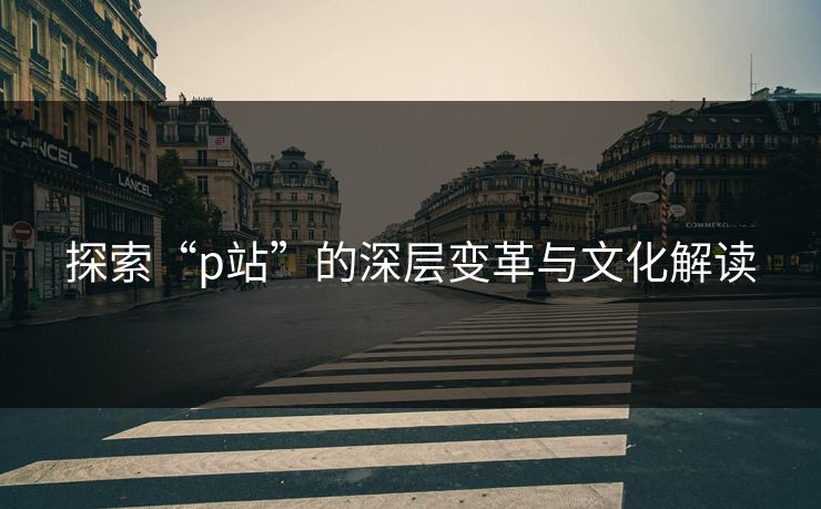 探索“p站”的深层变革与文化解读-第1张图片-p站搬运工影视库 - p站助手短剧集